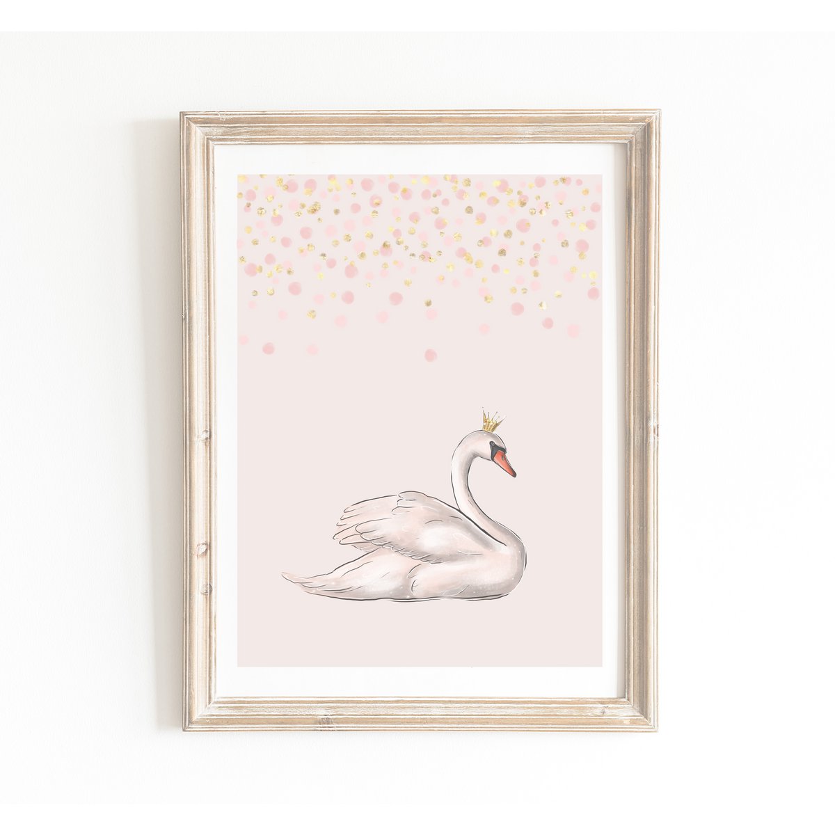 Swan poster, ballet poster, ballerina poster, ballet print, ballet poster, girls room poster, girls nursery poster, pink girls room decor
