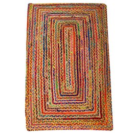 Jute Teppich Esha bunt