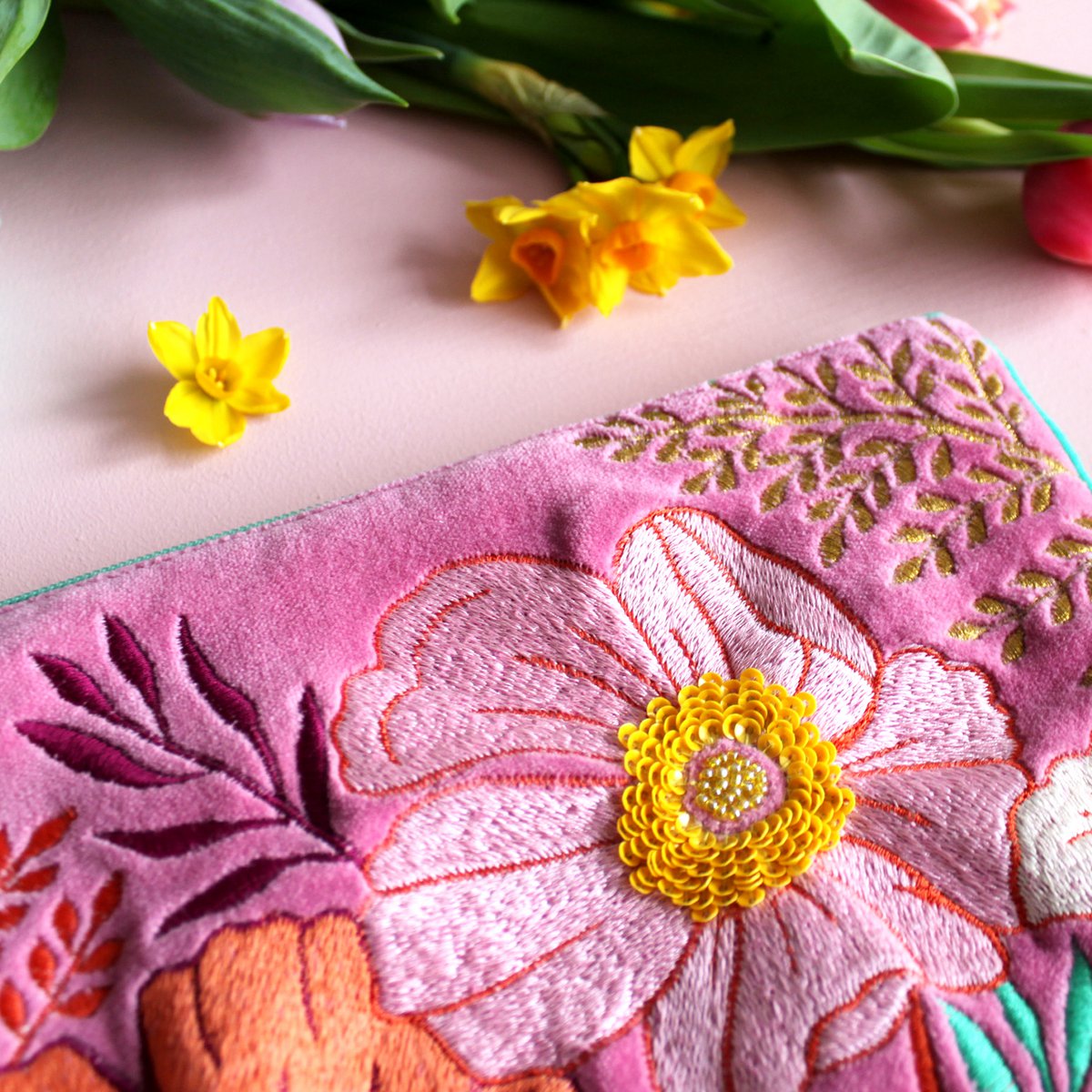 Posy Hot Pink Clutch Bag