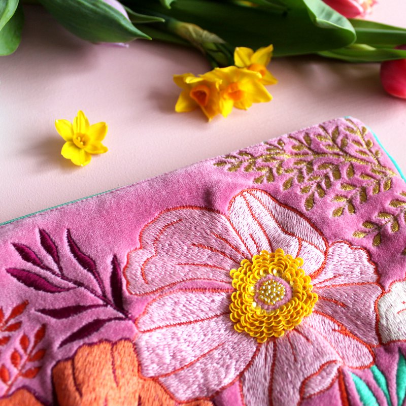 Posy Hot Pink Clutch Bag