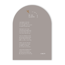 A poster with the text "I'm going to sleep" in a whimsical, hand-drawn style. The poster features a crescent moon and stars, creating a calming, bedtime atmosphere. Suitable for decorating a child's bedroom or nursery.