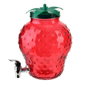 Moderne keukenglazen pot met een kraan 4l