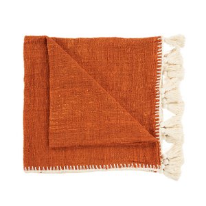 The Stitch Bed Throw - Terracotta