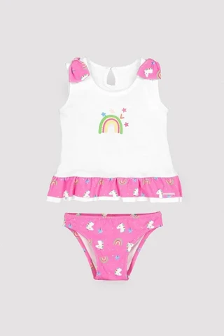 Baby-Mädchen-Badeanzug, Regenbogen-Tankini