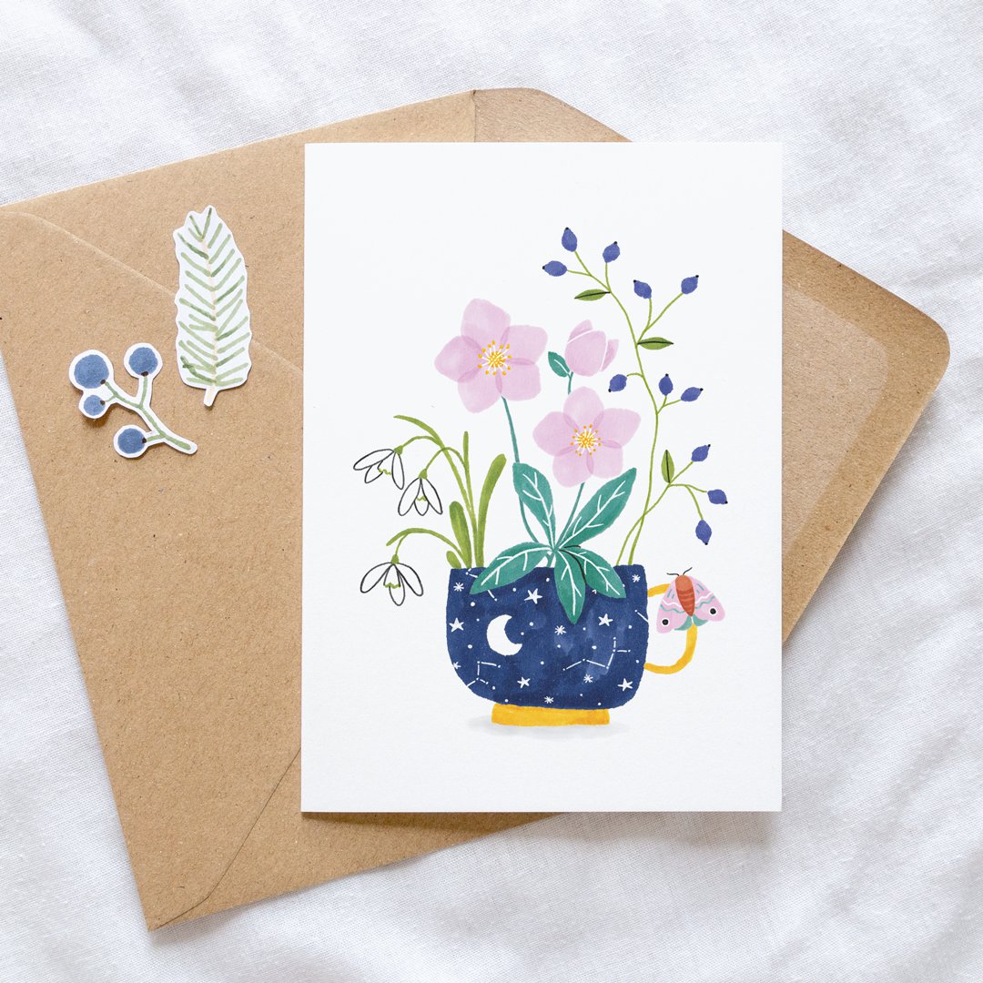 Greeting card | Cup of Winter