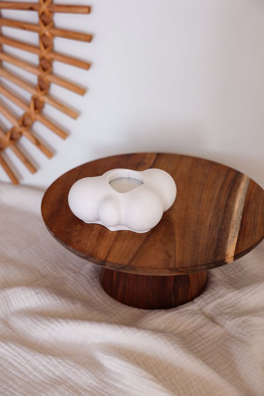 Cloud tealight holder