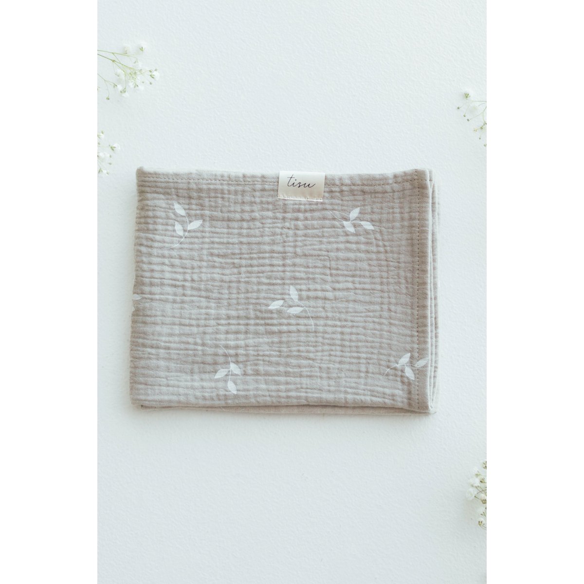 Mussola TISU, Foglie Beige