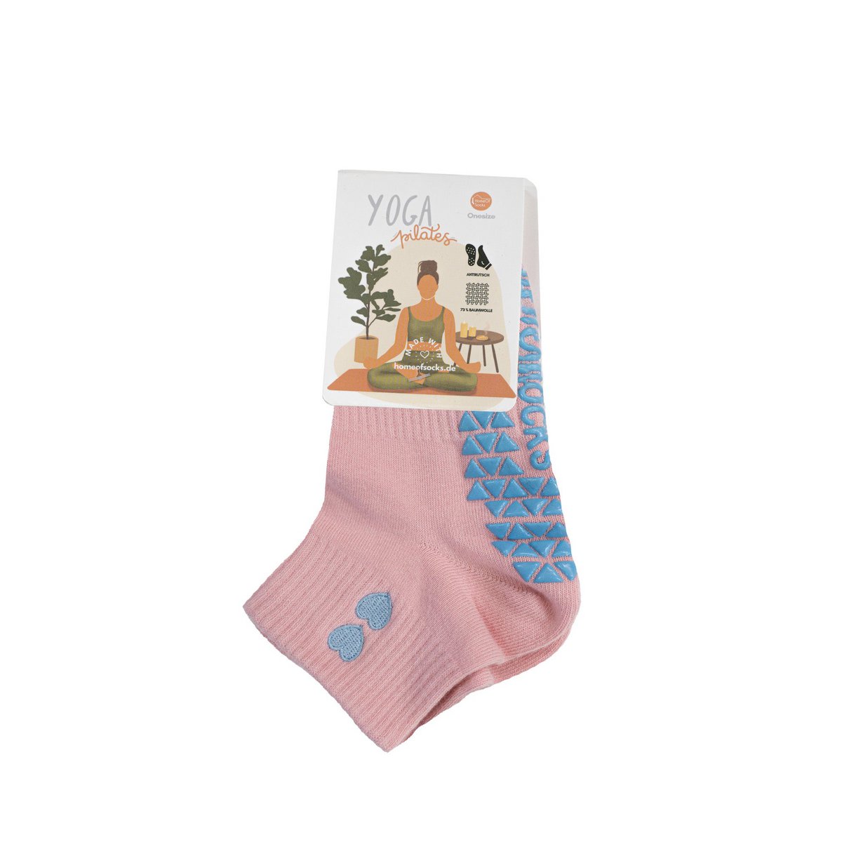 Calzini Yoga Pilates Antiscivolo Cuore Corti HomeOfSocks