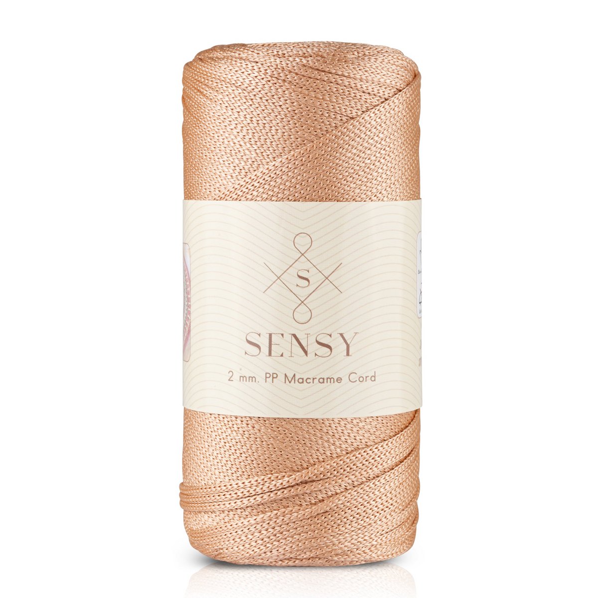 Sensy Premium 2 mm - 251 yards 100% polyester macrame ledning