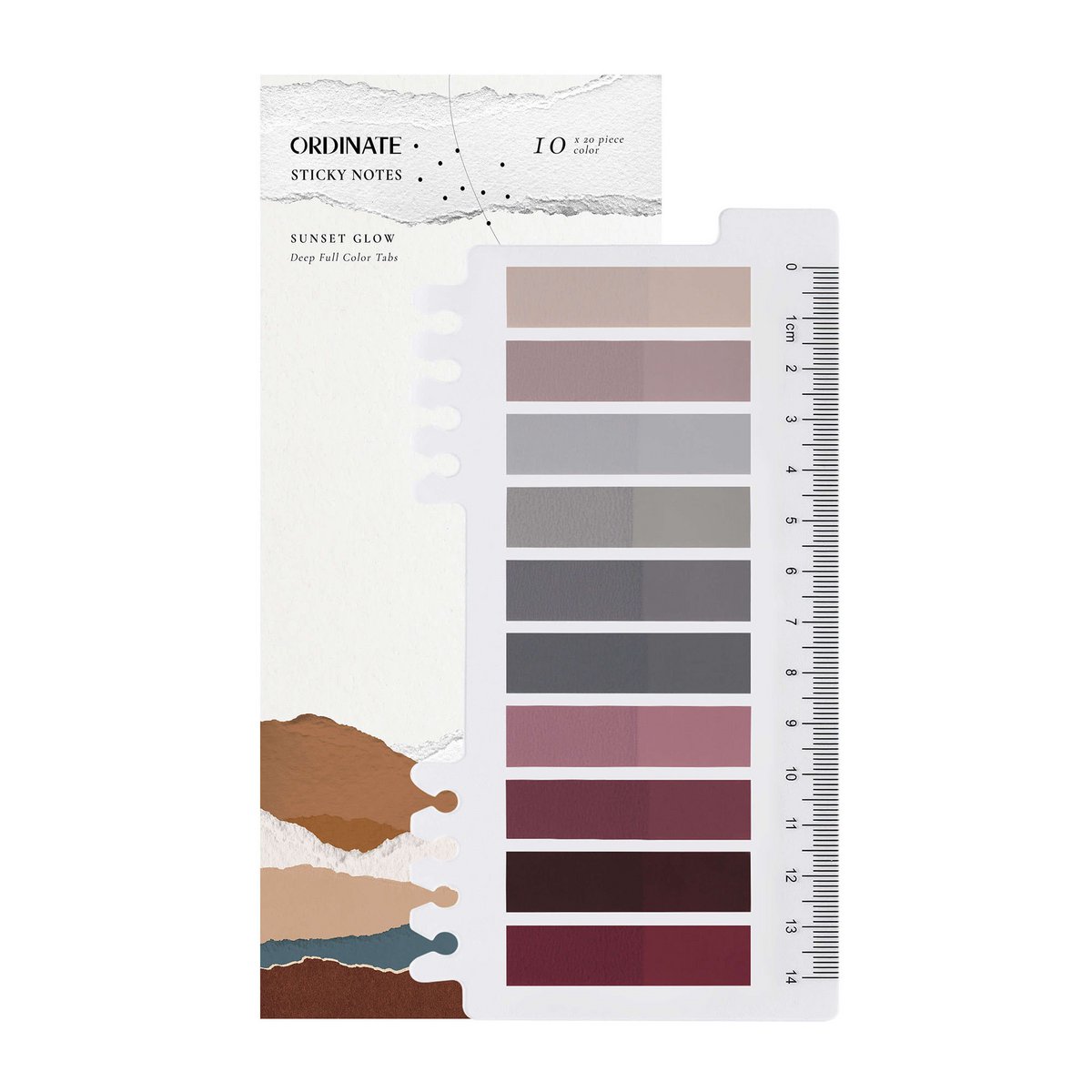 Sunset Glow | Ordinate Transparent Sticky Notes | sticky notes | Index Tabs sticky notes | Writeable sticky markers pastel | stationary supplies | Books accessories