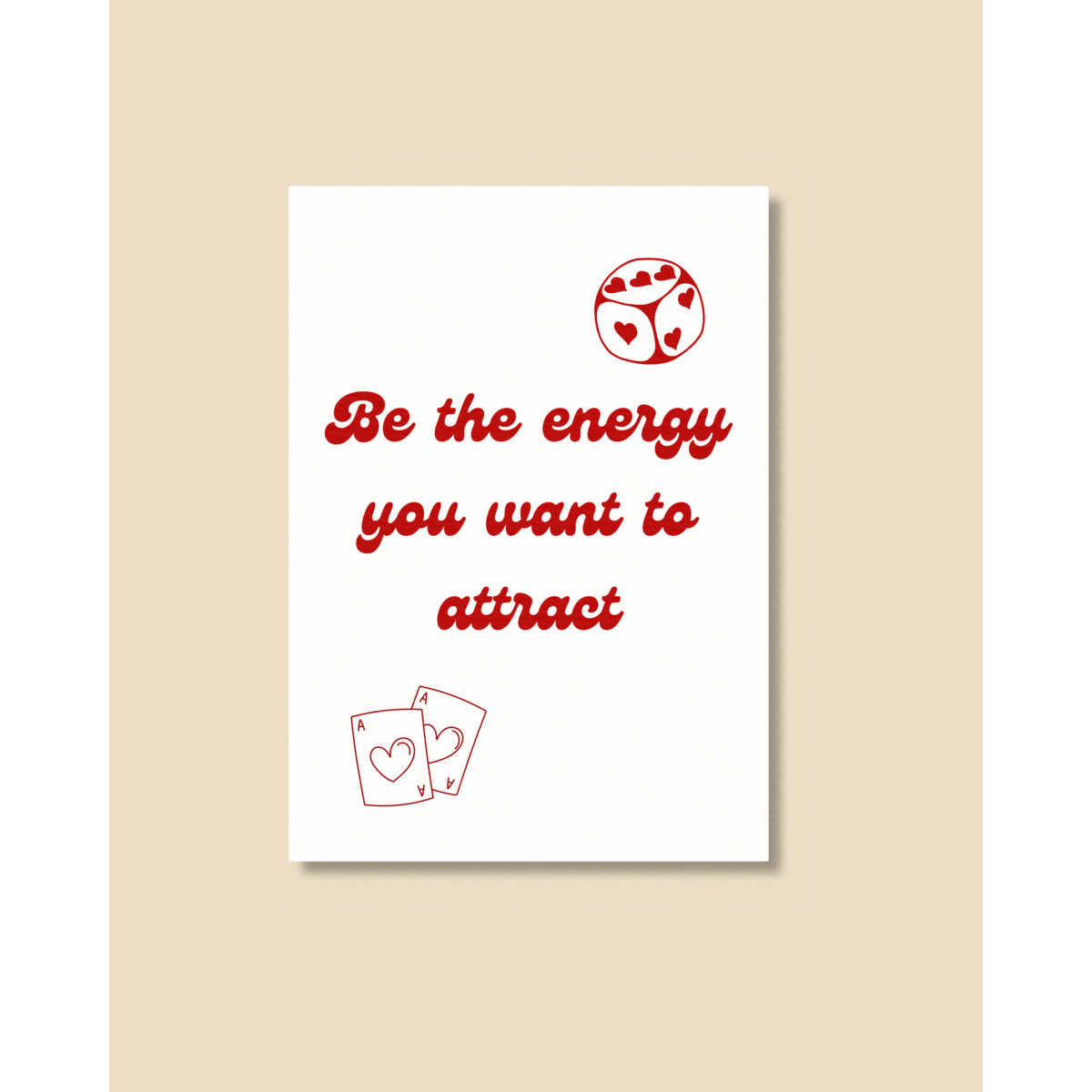 Postkarte Be the energy