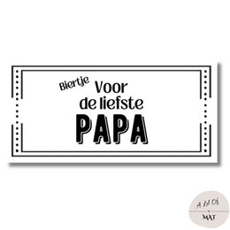 Etiqueta de cerveza | Para el papi más querido