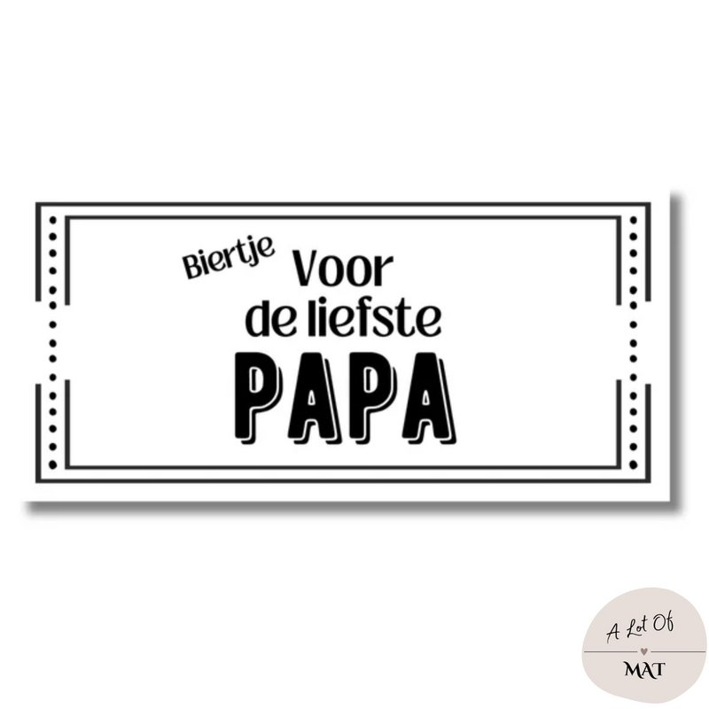 Etiqueta de cerveza | Para el papi más querido