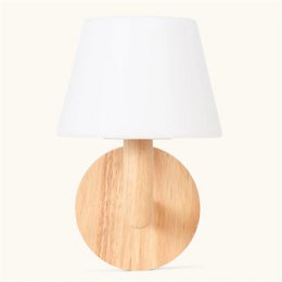 Ted Light Brown Wooden Rechargeable Wall Light