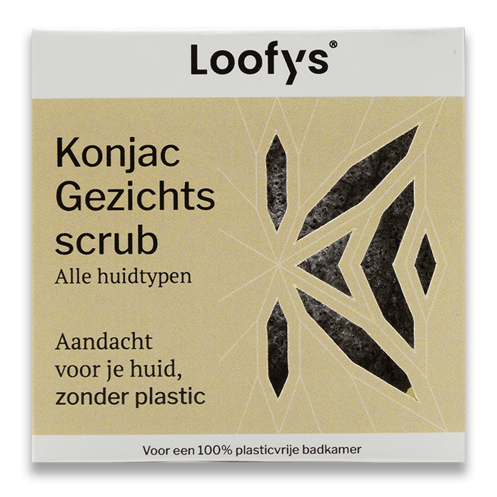 Konjac FaceScrub normal skin (black)