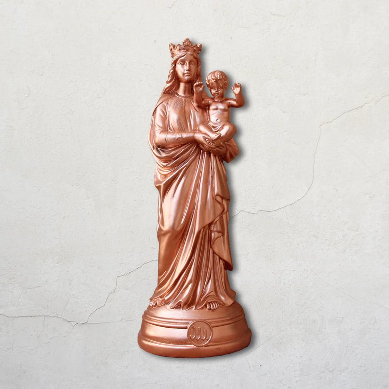 Statuetta di decorazione d'interni Notre-Dame de la Garde, ho visto la Vergine 30 cm - Colori senza tempo