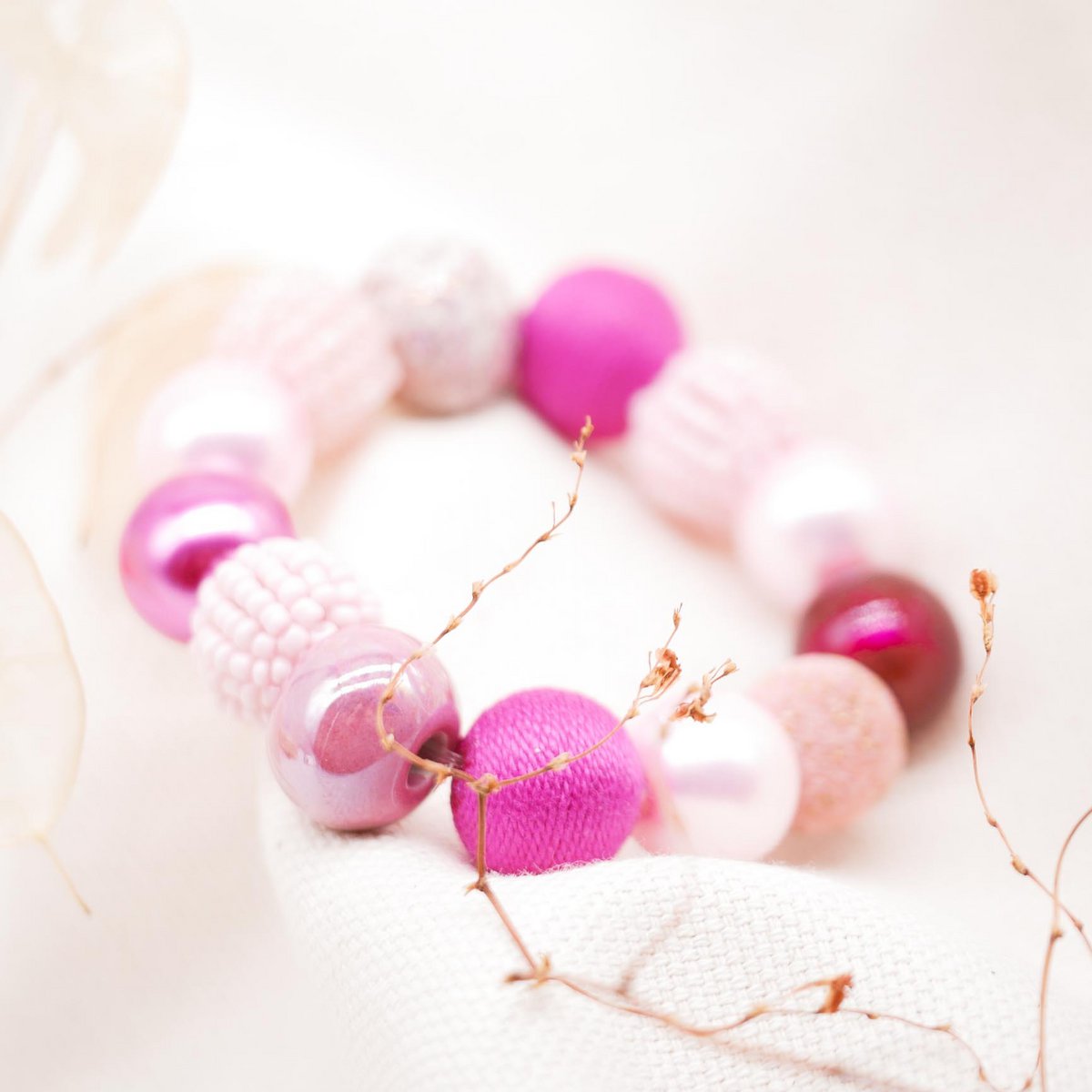 Stephisimo "Small Bollywood" bracelet, Rosé-Pink