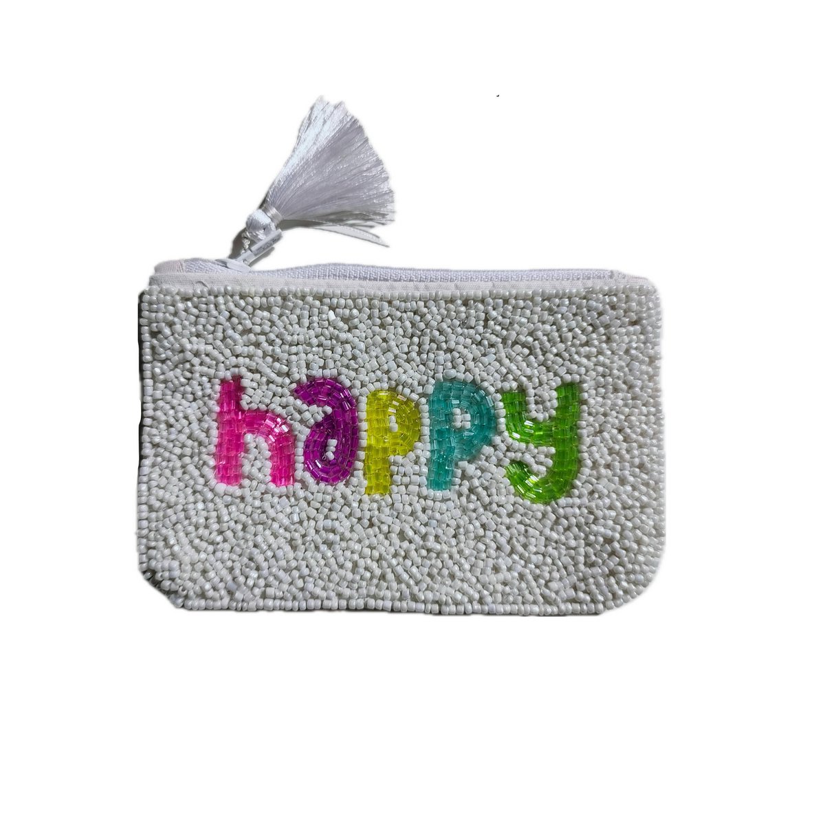 Handgefertigter Perlen-Happy-Beutel *Geschenk*