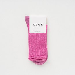 KLUE Glitter Lurex sokken van milieuvriendelijk Lyocell | Fuchsia
