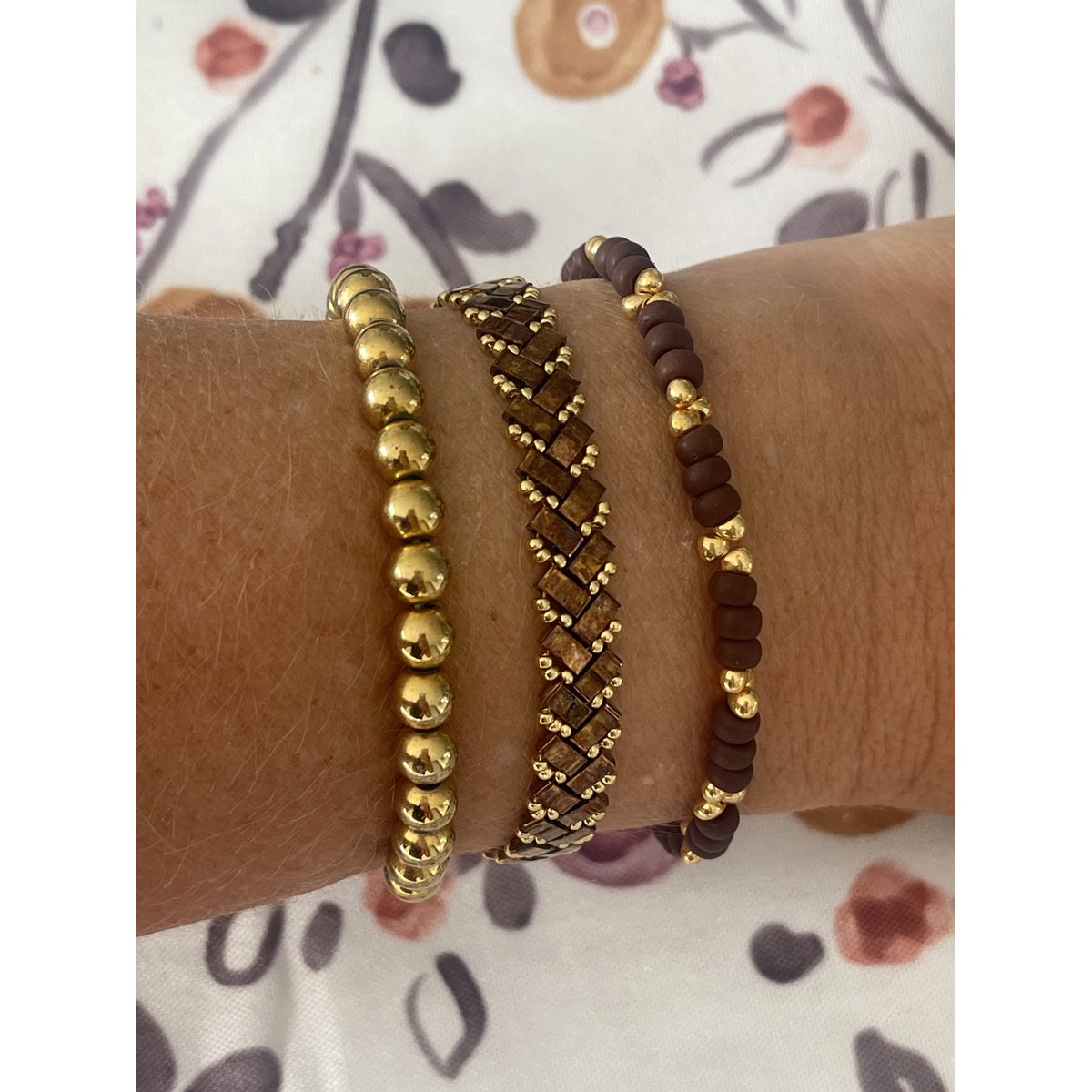 Bracelet drop brown