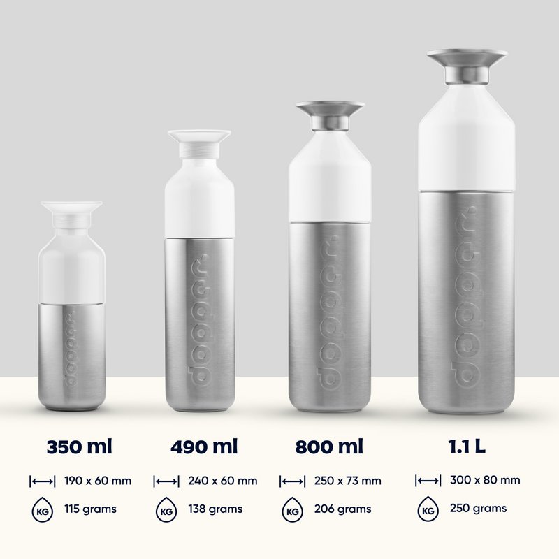 Borraccia riutilizzabile in acciaio Dopper da 800 ml