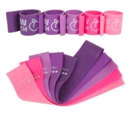 Wow fasce di resistenza color pesca - Rosa