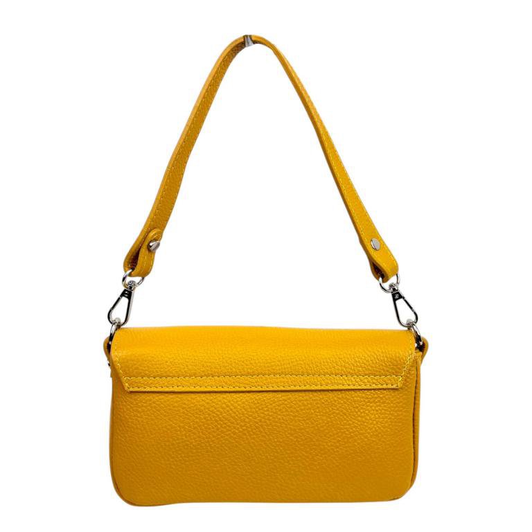 Borsa a mano da donna in pelle con manovella girevole. B2B58057