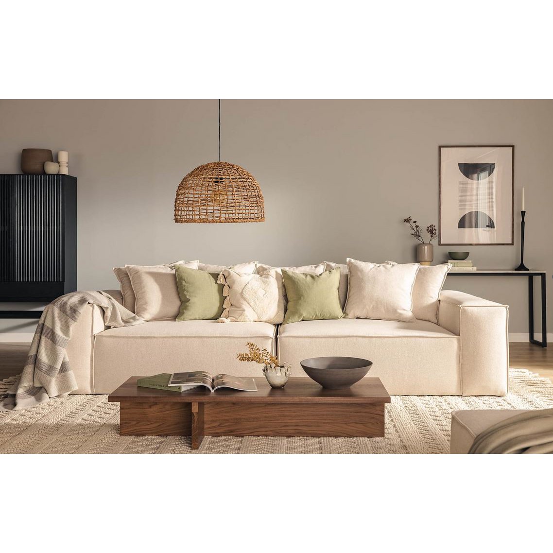 Van Morris 4-seater, Concrete Grey, Exclusive Corduroy from the Belgium company BRUTEX