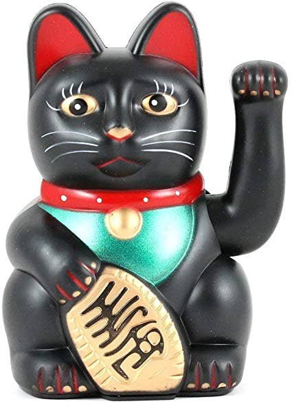 MCAT-07 - Black Money Cat - 15cm