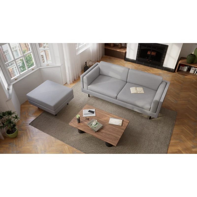 3-Seater Sofa CHELSEA - Silver