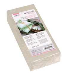 Transparent glycerine soap with aloe vera, eco-friendly, 1500g.