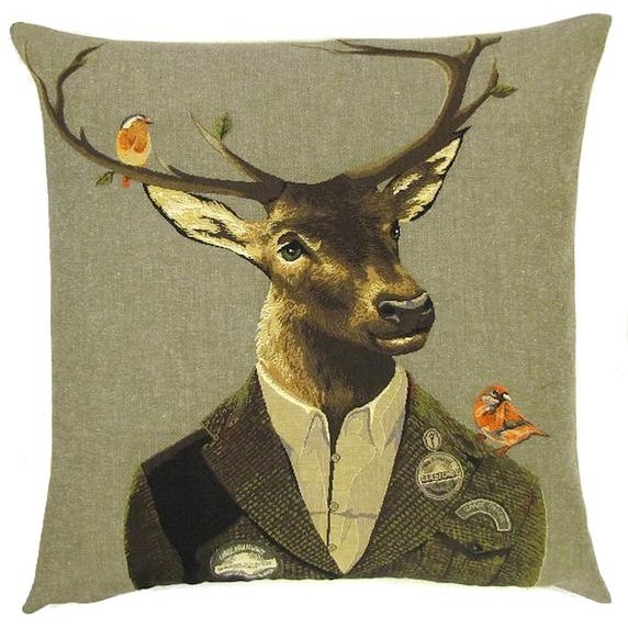 funda de almohada decorativa ciervo selva negra