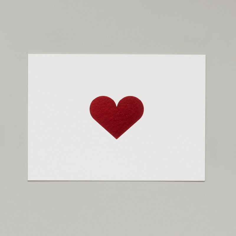Tarjeta Corazón - Rojo