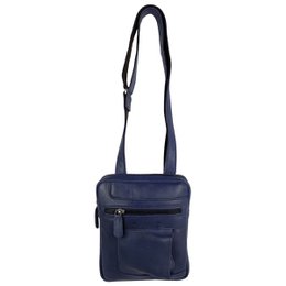 Skuldertaske eller Crossbody-taske i 6 farver glat læder med justerbar skulderrem