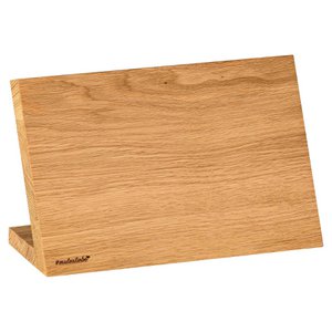 KNIVAR knife block made of oak wood, slanted base