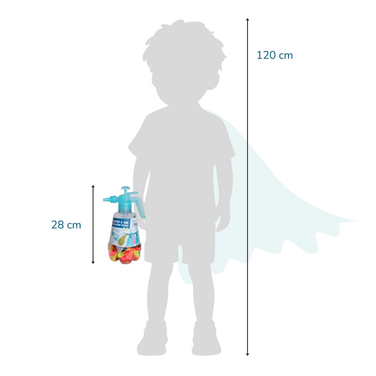 Water & Air Wasserbomben Pumpe, inkl. 250 Ballons