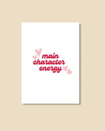 Postcard main character energy