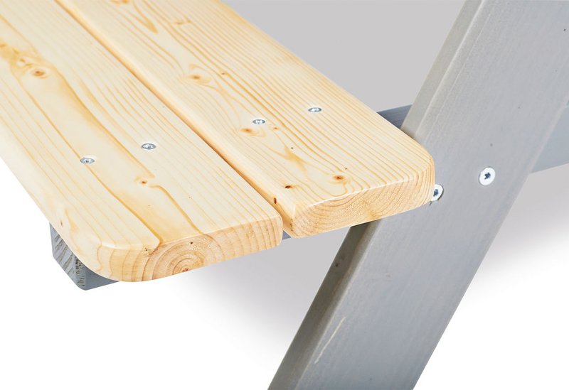 Children´s picnic bench „Nicki für 4”, grey