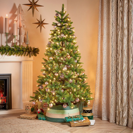Kunstigt juletræ oplyst Sherwood Green