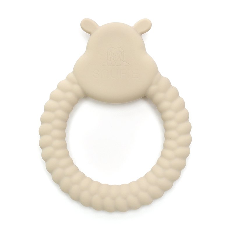 HIPPO | Soft Silicone Teething Toy | Sand
