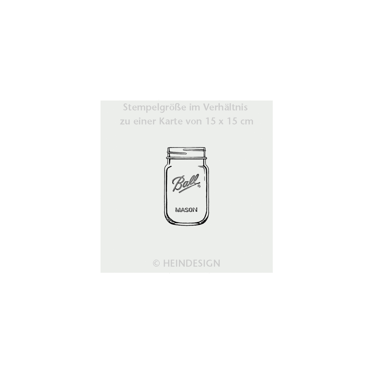 Stempel: leeres Schraubglas