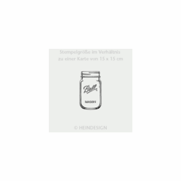 Stempel: leeres Schraubglas