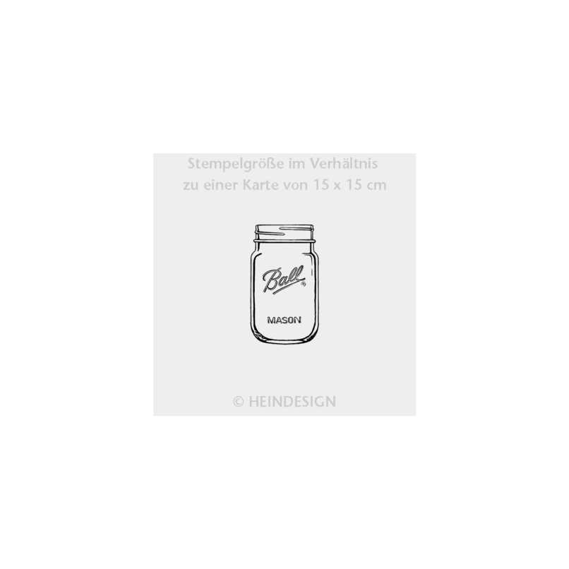 Stempel: leeres Schraubglas