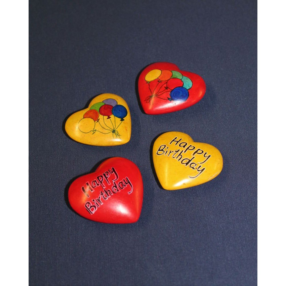 089 Corazón Feliz Cumpleaños - Esteatita