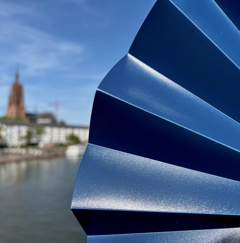 Éventails à main, éventails, bleu foncé opaque, durable