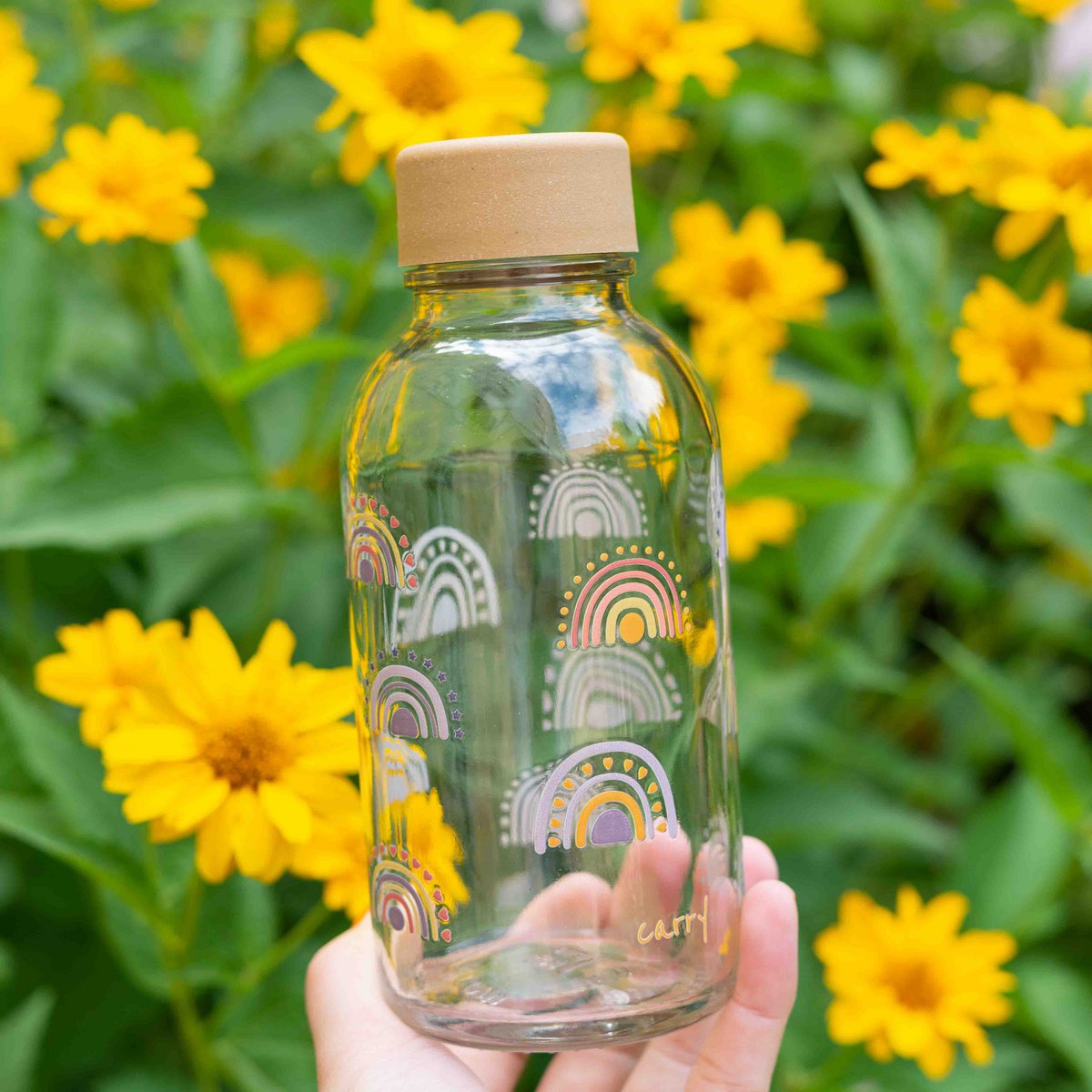 BOHO RAINBOW 0.4 l glass bottle