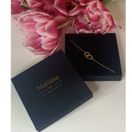 Bracciale "DOUBLE CIRCLE" Placcato Oro