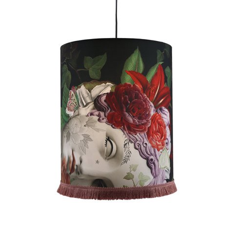 Ceiling lamp / suspension 30x36cm fringes Aphrodite