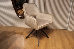 Spisestuestol Nova 360 Degree Roterbar Velvet Sand Taupe
