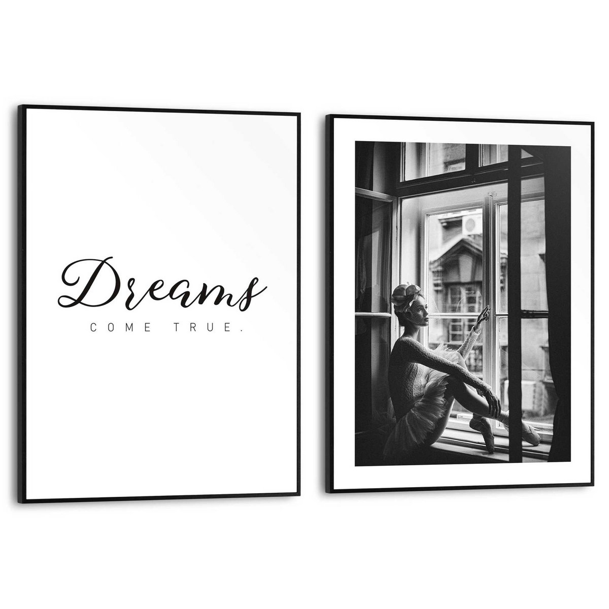 Schilderijen set Slim Frame Ballerina 40x30